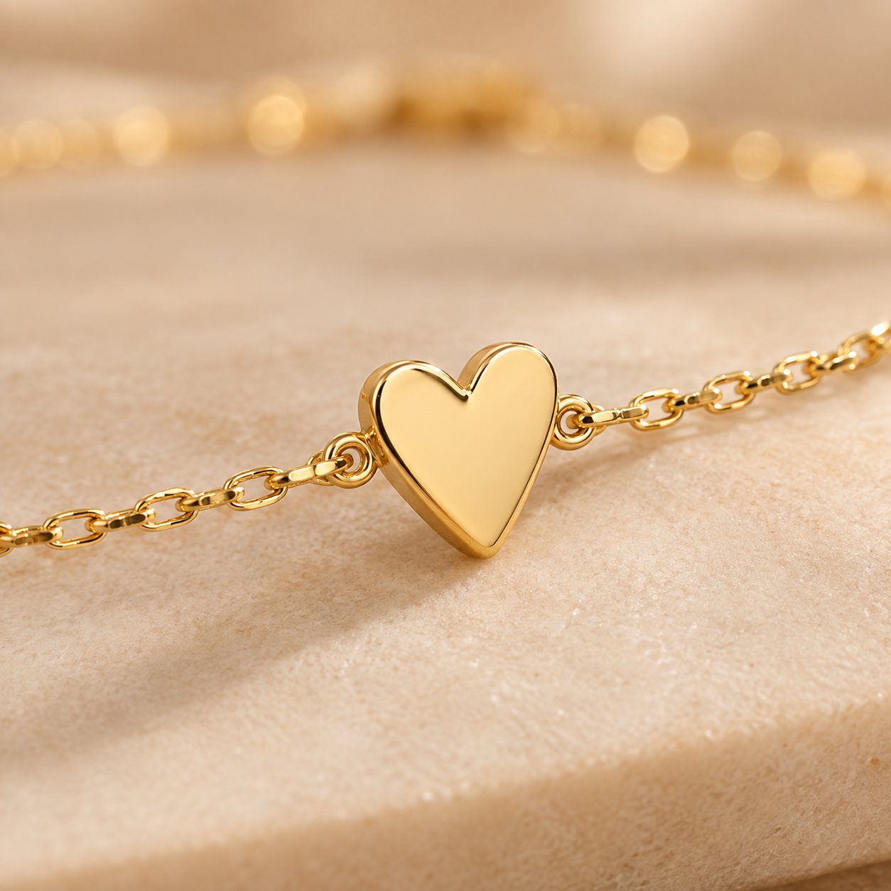 The solid heart charm