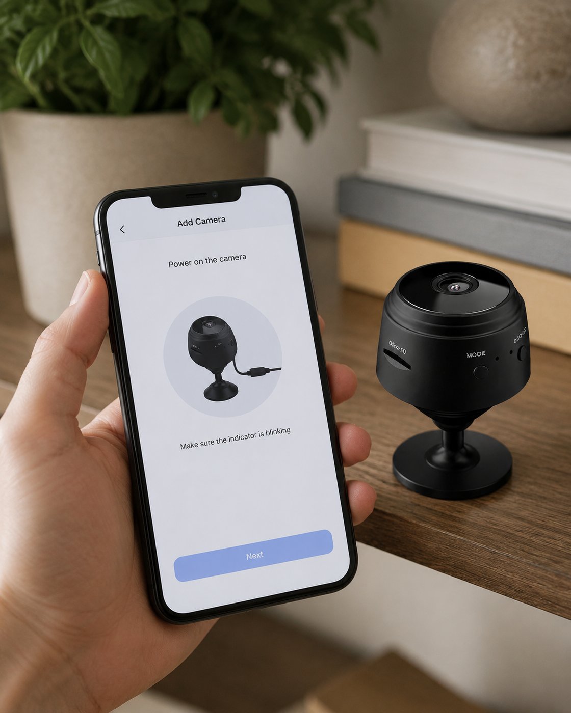 Setting up the Pomence Mini WiFi Security Camera with the mobile app