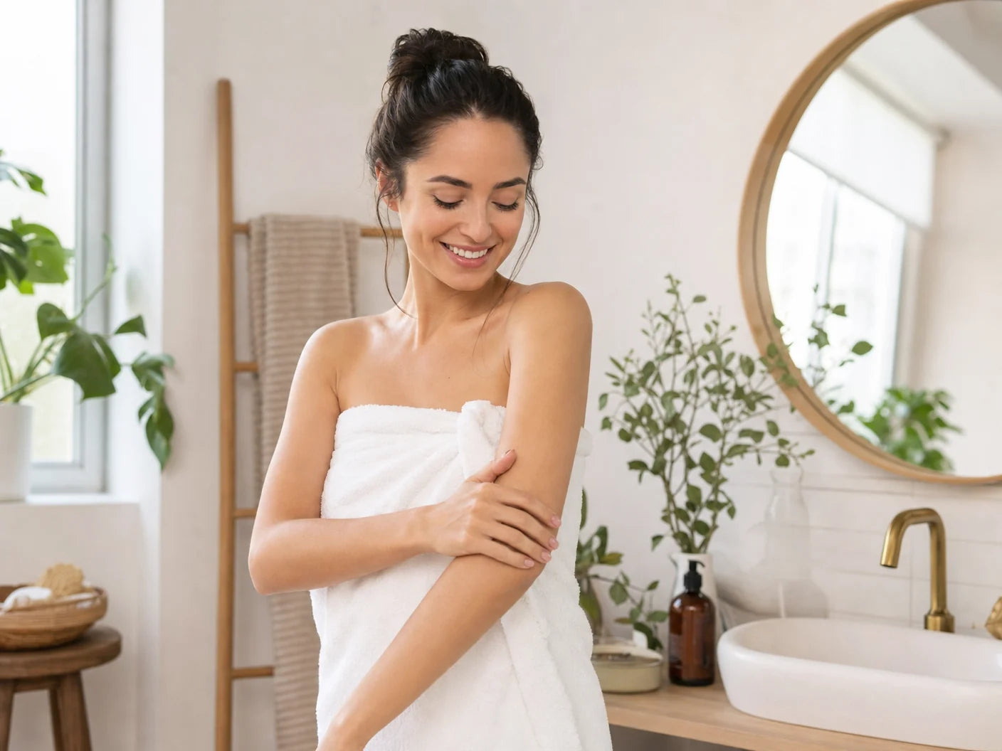 Clean soothing skincare texture