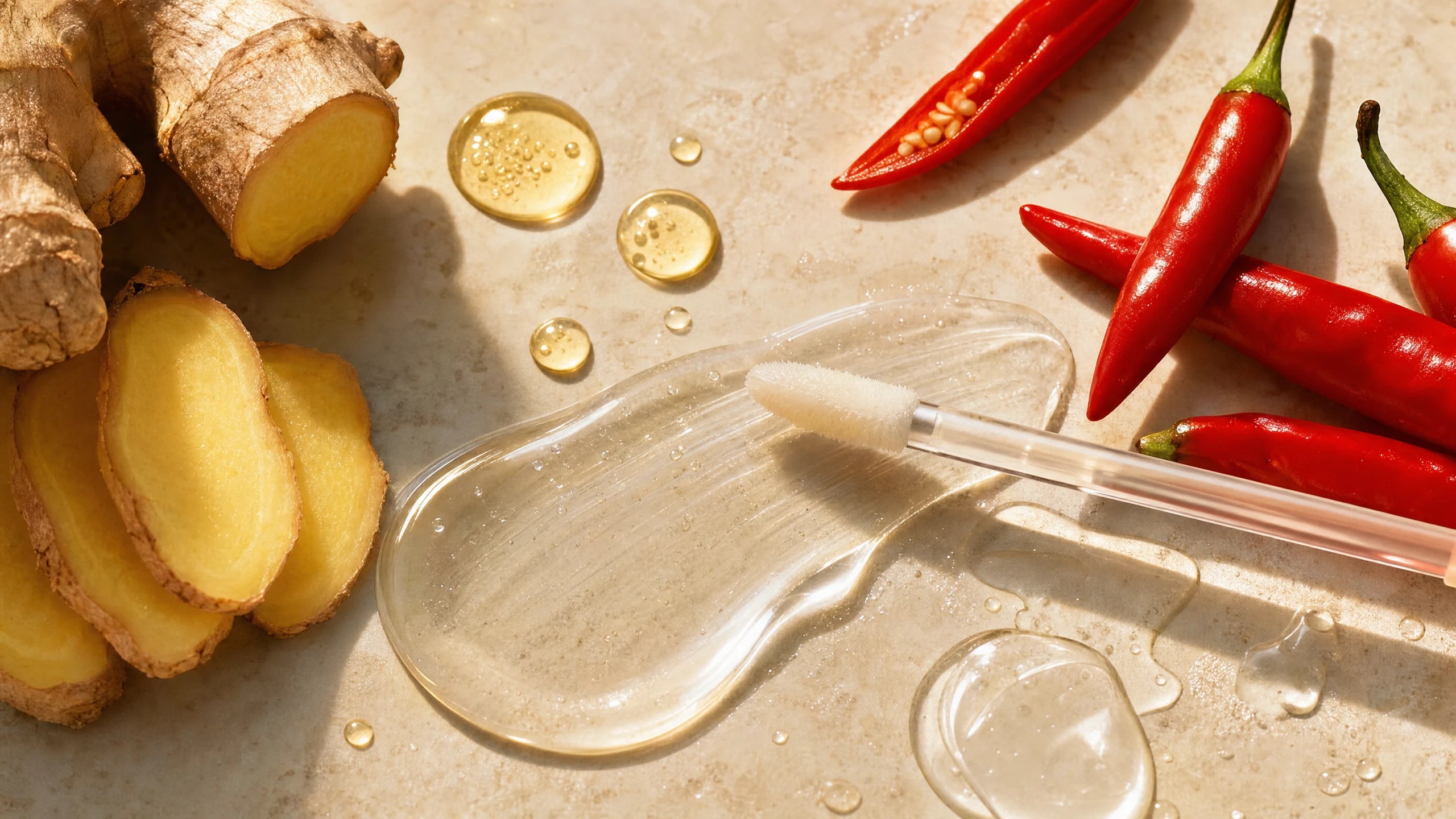 Needle-free botanical lip plumper routine