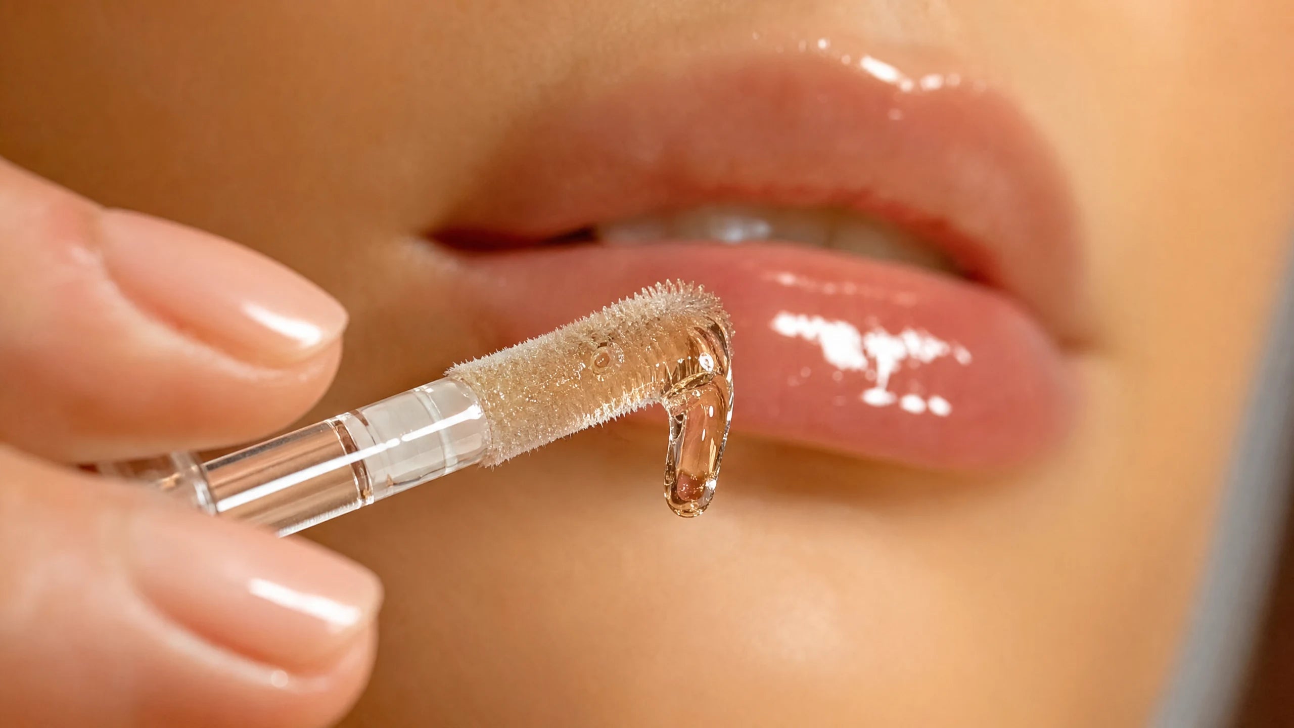 Comfortable lip gloss application