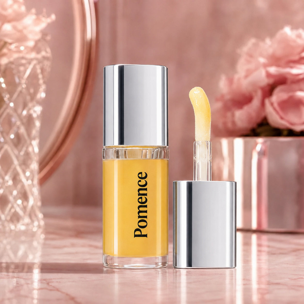 Pomence Spicy Lip Plumper priced next to a cost comparison