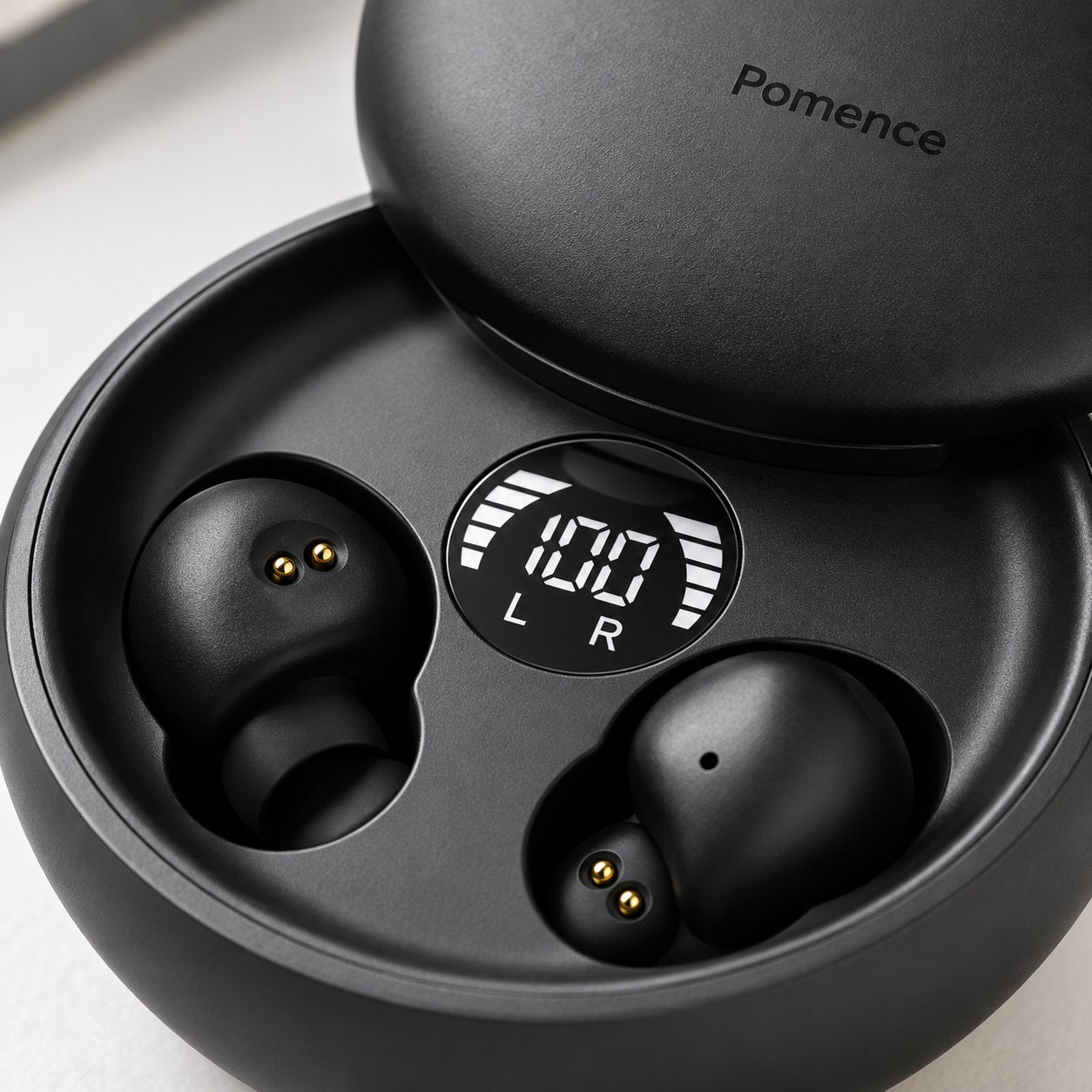 Water droplets on the earbud surface