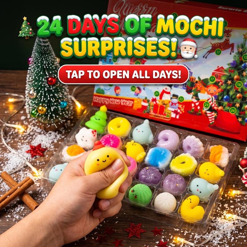Squeeze, release, repeat: soft mochi squishy stress relief in hand